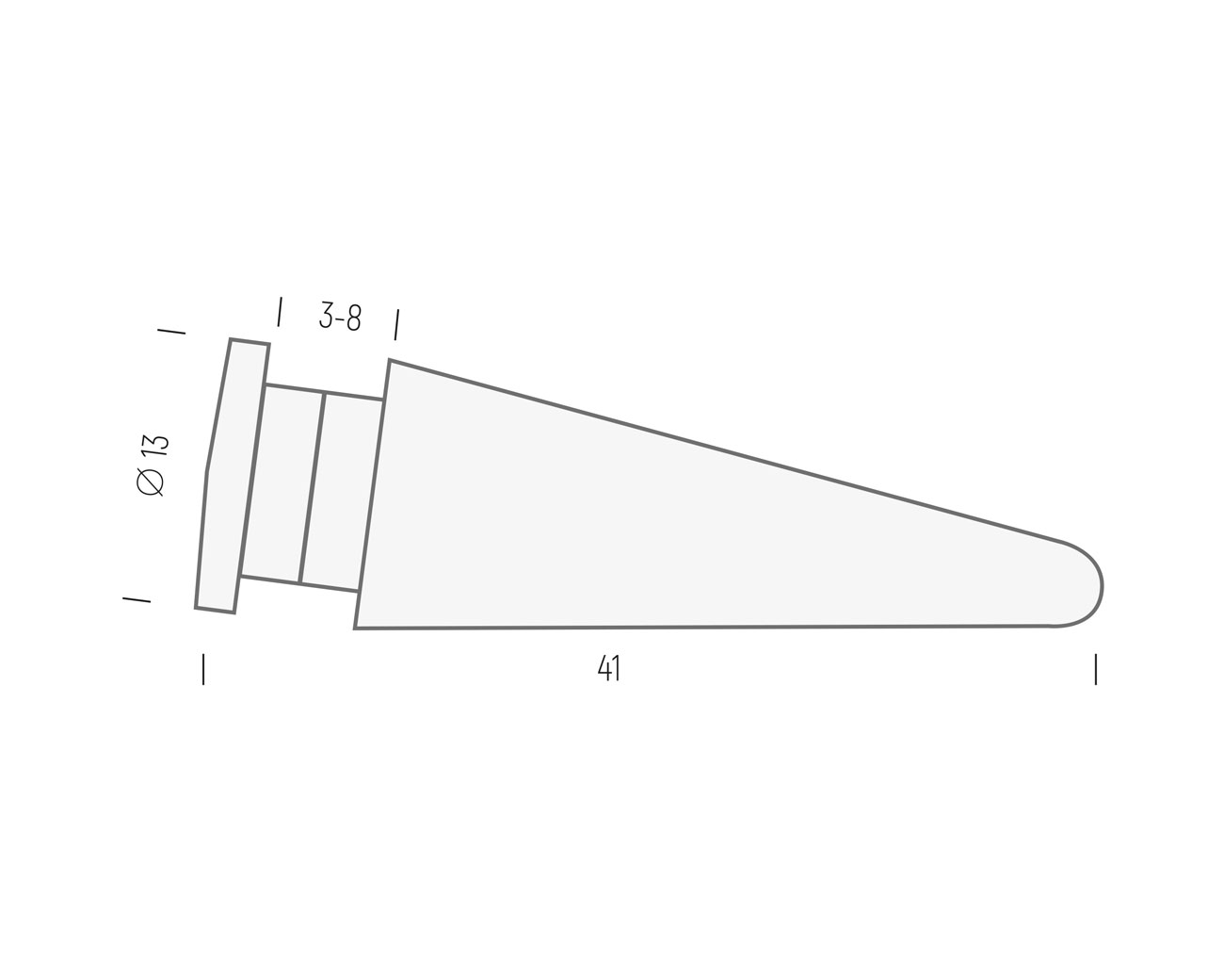 Aufstellfuß iNOX t13