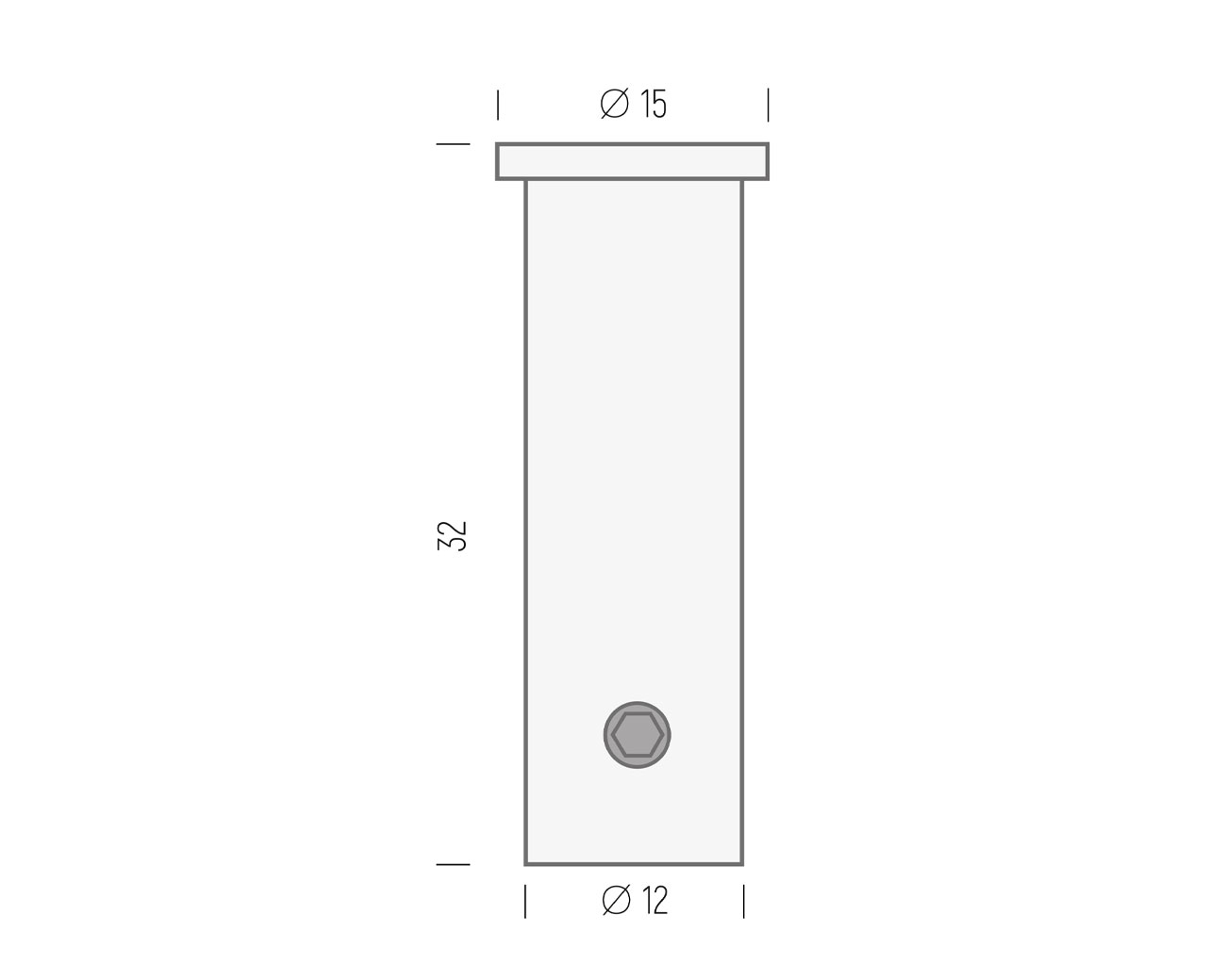 Deckenhalter iNOX  d1a.s