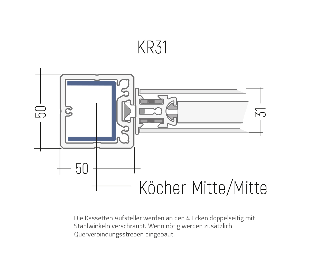 Kassettenrahmen KR31