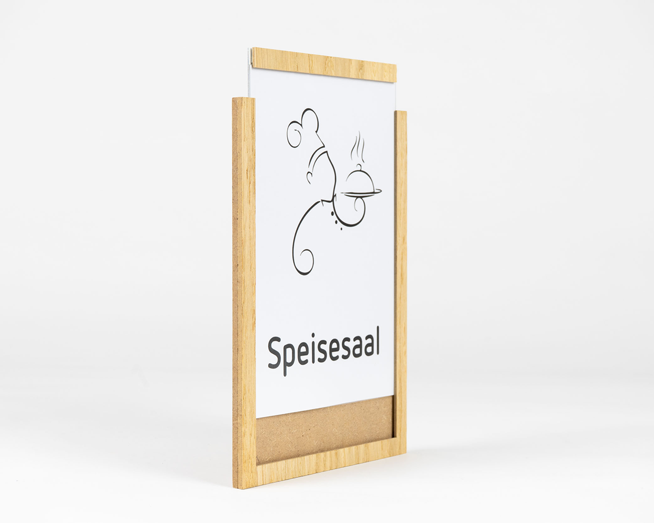 Türschild WOOD.eiche Einschub